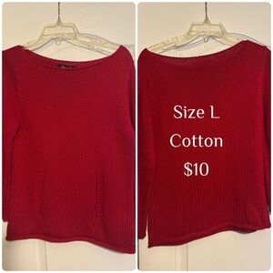 Red Knit Sweater